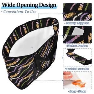 Aloha Collection Reusable Cooler Bag Custom Printed Logo Insulated Grocery Shopping Bag Hawaii Large Tote Bag With Zipper - Product Image 5