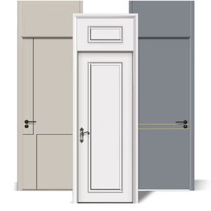 Nouvelle conception moderne, porte principale de villa en bois massif, isolation acoustique, designs imperméables, décoration intérieure, porte de chambre en bois - Product Image 2