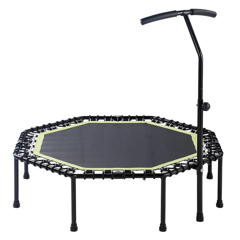 Erstaunliches faltbares langlebiges achteckiges Trampolin für Gymnastik-Indoor-Übungs trampolin für Erwachsene
