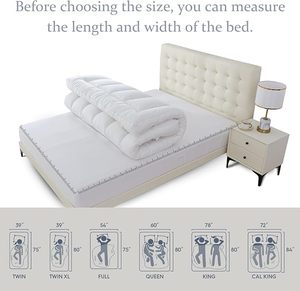 Su misura di alta qualità letto in basso traspirante morbido imbottito <span class=keywords><strong>protezione</strong></span> materasso Topper 5 stelle Hotel - Product Image 5