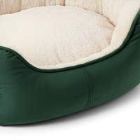 Coussin ovale pour animaux de compagnie, lit doux en peluche pour chien et chat, tapis de couchage quatre saisons pour usage intérieur