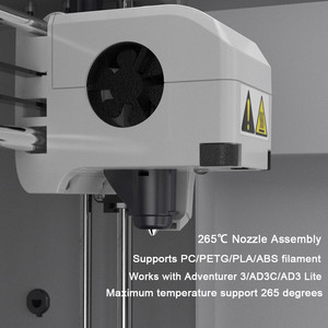 Flashforge Adventurer 3 Series et Adventurer 4 Upgrade Hotend, Pièces d'imprimante 3D avec ensemble de buses de 0,4 mm 240C / 265C - Product Image 3