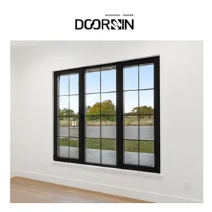 Doorwin Factory's Modern Style New Soundproof Casement Aluminium Windows Aluminum Alloy Frame
