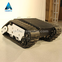 Châssis de robot électrique tout-terrain à chenilles, mini robot à chenilles, plateforme robotique AVT-10T