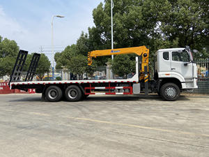 Howo 6 x4 10-גלגל שטוח נמוך עם 5 טון טלסקופי בום מנוף דיזל דיזל חדש למכירה - Product Image 4