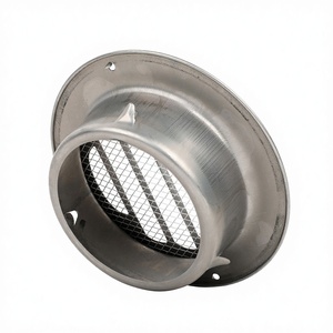 Grille d'évacuation en acier inoxydable avec <span class=keywords><strong>clapet</strong></span> anti-retour <span class=keywords><strong>pour</strong></span> <span class=keywords><strong>hotte</strong></span> <span class=keywords><strong>de</strong></span> <span class=keywords><strong>cuisine</strong></span> et <span class=keywords><strong>de</strong></span> toilettes, fixation murale extérieure - Product Image 1