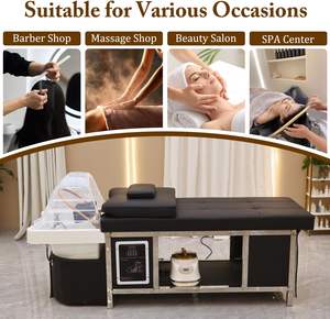 Duş ekipmanları rahat güzellik salonu mobilyası kafa derisi şampuan bakım yatak şampuan başlığı Spa masaj yatağı - Product Image 6