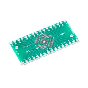 QFN32 QFP32 to DIP DIP32 Converter Adapter Socket PCB SMD 0.8mm 0.65mm Pin Pitch Universal <b>Board</b> Plate IC Pinboard FR4 - Product Image 1