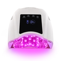 Lampe à ongles UV LED 98W professionnelle pour salon, avec capteur automatique, machine à sécher le vernis gel, séchage rapide du gel, manucure, pédicure, logo