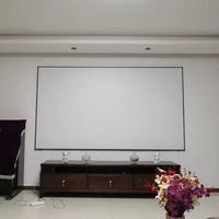 Écran de projection fixe souple en alliage d'aluminium blanc mat Nano 100 pouces 16:9 pour téléviseurs et projecteurs à ultra courte focale Home Cinéma