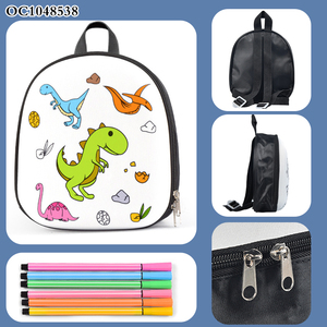 Phim hoạt hình khủng long chủ đề <span class=keywords><strong>DIY</strong></span> Doodle túi cứng Shell EVA phim hoạt hình trẻ em trường Ba lô cho bức tranh với 6pcs Bút Đánh Dấu - Product Image 6