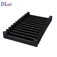 Protection souple accordéon pour rail de guidage linéaire CNC, en PVC/PU, résistante à la poussière, pour machines de construction