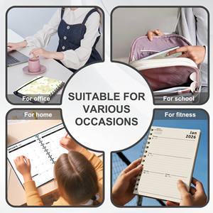 Agenda spirale A5 personnalisable 2026 avec couverture en cuir et reliure à corde – Planificateur de temps et carnet de notes - Product Image 4