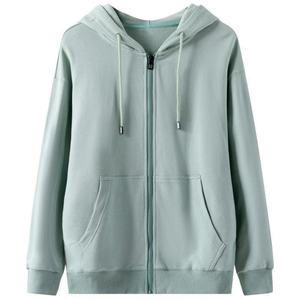 2025 Unisex Y2K Streetwear Oversized French Terry Zip-Up <b>Hoodie</b> - Custom Logo Blank Hooded Coat, Soft Casual Zipper Sweatshirt - Product Image 2