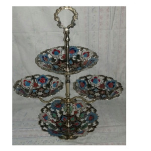 Tazón de fruta de latón de buena calidad, juego de cuatro cuencos de Metal hechos a mano indios con acabado dorado - Product Image 5