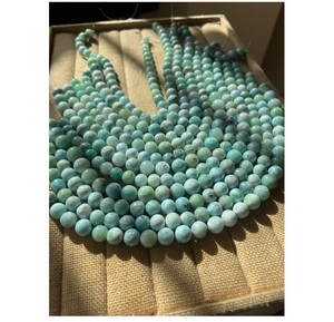 Perles de Larimar en pierres naturelles de qualité supérieure pour la fabrication de bijoux, finition élégante, très demandées - Product Image 3