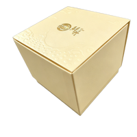 Boîte en carton dorée de qualité supérieure, boîte pour montre, emballage en carton doré, impression UV pour flacon de parfum, boîte cadeau beauté