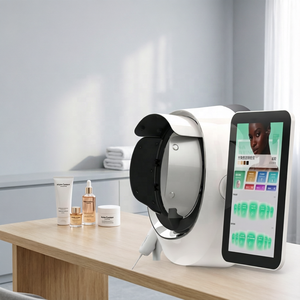Analyseur de peau AI haute précision à <span class=keywords><strong>360</strong></span> <span class=keywords><strong>degrés</strong></span> avec 18 indicateurs de test et 8 lumières, scanner cutané pour salon de beauté et spa médical - Product Image 1