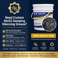 Graisse amortissante et silencieuse au MoS2 -20°C à 600°C NLGI 2 sans point de liquation pour moteur de rideau, engrenage d'imprimante, serrure intelligente, siège électrique, conforme RoHS REACH, OEM