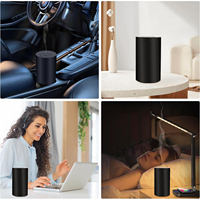 Diffuseur d'huiles essentielles sans eau en alliage d'aluminium rechargeable, nébuliseur anhydre pur pour la maison, l'extérieur et la voiture