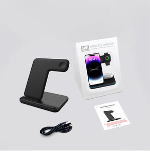 Портативный 3-1 телефон быстрая многофункциональная зарядная станция 3 в 1 магнитное Беспроводное зарядное устройство для <span class=keywords><strong>Iphone</strong></span> IWatch - Product Image 5