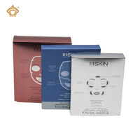 Emballage de soins de la peau de carte de papier coloré du fabricant chinois PR Box Masque facial en relief pour la beauté des cosmétiques Lotion pour la peau