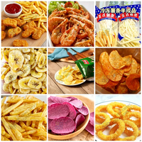 Complete productie-installatie voor het verwerken van frieten, plantain- en zoete aardappelchips