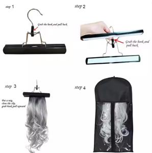 Customized Service Free Sample Wig Wig Storage Bag Hanger Clear Pvc Hair Storage Bag - Product Image 6
