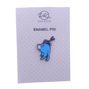 Pin ผู้ผลิต OEM ที่กำหนดเองหรือเคลือบชุบนิกเกิลสีดำแมว Pride จีน Lapel Pin โลหะผีเสื้อ - Product Image 5