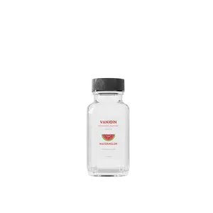 60ml 2oz छोटे शॉट ग्लास स्पष्ट फ्रेंच वर्ग ठंड दबाया जूस की बोतल के साथ Plastisol एल्यूमीनियम पेंच टोपी