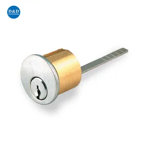 Solid Brass Construction Adjusting Rim Cylinder Door Lock Cylinder For Wooden Metal Door