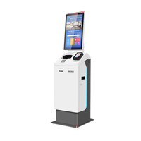 Kiosco de Pago para Hoteles de Autoservicio con SDK, Pantalla Multitáctil, Construcción Metálica, Lector de Tarjetas, Códigos de Barras y Pasaportes, de Pie