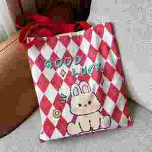 Sac fourre-tout en toile personnalisé avec impression de dessins animés et d'anime, style pliable, logo personnalisé et sac d'expédition inclus - Product Image 1