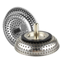 WaiiHO 008 Lot de 2 bouchons d'évier de cuisine en acier inoxydable avec ajustement universel pour la plupart des éviers de cuisine standard