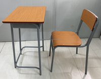 Bureau et chaise d'école bon marché pour un seul étudiant, table et chaise pour salle de classe, ensemble de bureau pour l'école primaire, mobilier scolaire