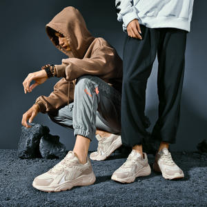 Осенние унисекс кроссовки большого размера, дышащие, повседневные, с верхом из натуральной кожи, подошвой из ЭВА, модные, универсальные, спортивные. - Product Image 5