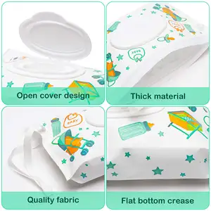 Portable Baby Dispenser Refillable Wipe Holder Infant Wipes Containers Set Travel Wet Wipes Pouch Diaper Bags