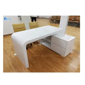 Modern Kantoormeubilair Computer Tafel Manager Executive Bureau Met Side Lade