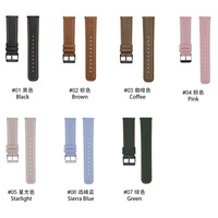Bracelet de montre en cuir véritable avec fermoir à ardillon pour GT2/GT2 Pro et montres de 20 mm/22 mm