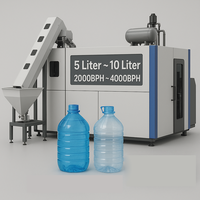 Machine automatique de fabrication de bouteilles PET STABLE SEGD-4 5L |   2000-4000 BPH |   Équipement de moulage par soufflage pour huile comestible et eau potable |