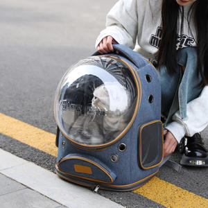 حقيبة ظهر للقطط الأليفة عصرية جديدة بسعة كبيرة ، كبسولة فضاء بانورامية قابلة للتنفس لحمل الكلاب والقطط في الهواء الطلق - Product Image 2