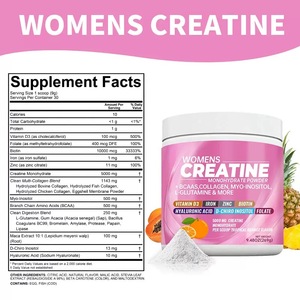 Creatina Monohidrato en Polvo para Mujeres, Todo en Uno, con BCAA, Mioinositol, Colágeno, Biotina, L-<span class=keywords><strong>Glutamina</strong></span> - Product Image 2