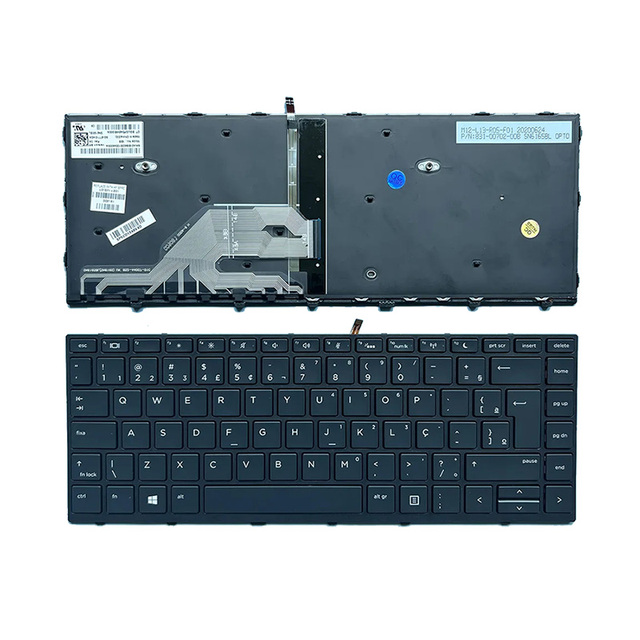 BR Virtual Keyboard for Probook 430 G5/440 G5/445 G5/640 G4/640 G5/645 G4/645 G5 USB 3.0 12-Month Warranty Palm Rest New