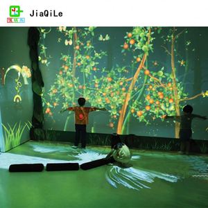 Projecteur interactif pour enfants, jeu 3D, multimédia, projection holographique multicanal, projection au sol intérieure, 1 an, taille 2x3m+2x6m - Product Image 6