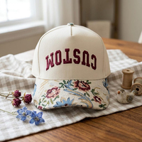 Gorra Trucker Personalizada con Bordado, Gorra de Béisbol de 5 Paneles de Algodón con Logotipo Impreso