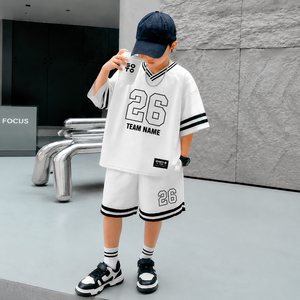 ชุดเสื้อเจอร์ซีย์อเมริกันฟุตบอลเด็กแบบตาข่าย หมายเลขสั่งทำพิเศษ สำหรับวันแข่งขัน ชุดทีมฟุตบอลโรงเรียน - Product Image 2