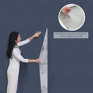 <span class=keywords><strong>Papier</strong></span> <span class=keywords><strong>peint</strong></span> à peler et à coller pour murs texturés Panneau mural texturé blanc Autocollant mural en mousse auto-adhésive Rouleau <span class=keywords><strong>de</strong></span> PVC étanche - Product Image 2