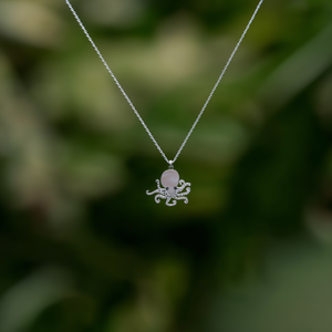 Collier pendentif pieuvre en acier inoxydable 316L plaqué or PVD, breloque tendance - Product Image 3