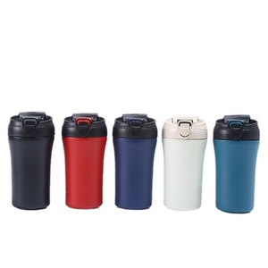 Wholesale American style stainless steel double layer vacuum flip top bouncing cup with built in straw beverages warm - Product Image 6