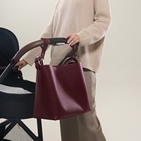 Sac à main minimaliste en cuir PU de luxe, style femme, grande capacité, imperméable, portable, sac à langer pour maman